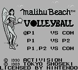 Seaside Volley screenshot 3 for GameBoy
